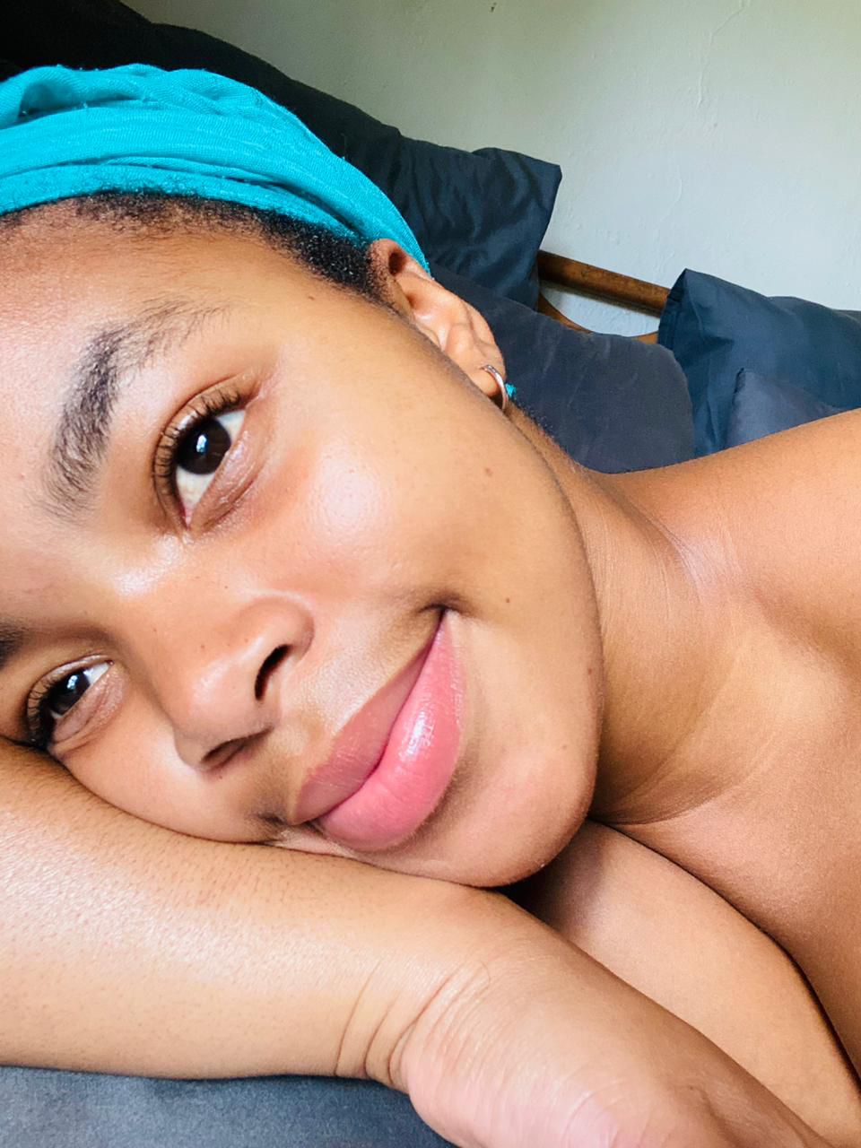 image of woman with clear face